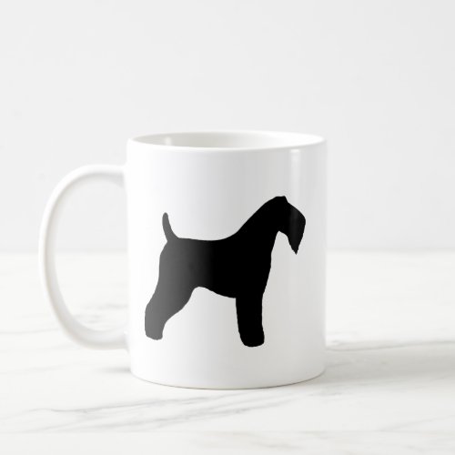 Kerry Blue Terrier Dog Breed Silhouettes Coffee Mug