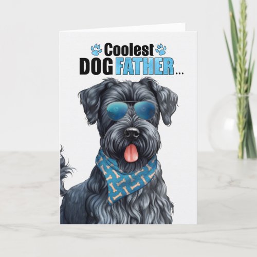 Kerry Blue Terrier Dog Coolest Dad Fathers Day Holiday Card