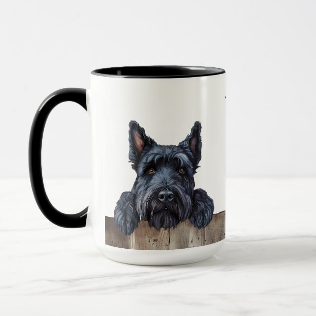 Kerry Blue Terrier Dog Mug (Left)