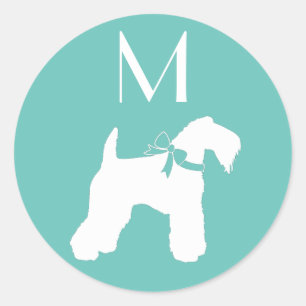Kerry Blue Terrier Dog Puppy Classic Round Sticker