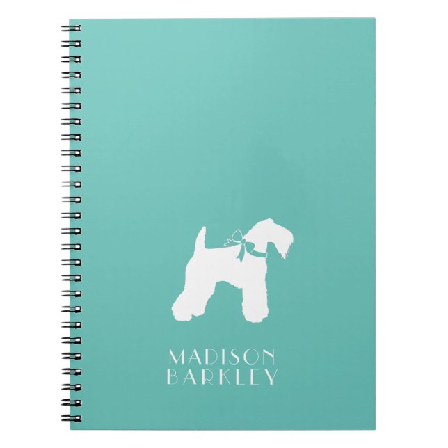 Kerry Blue Terrier Dog Puppy Notebook (Front)
