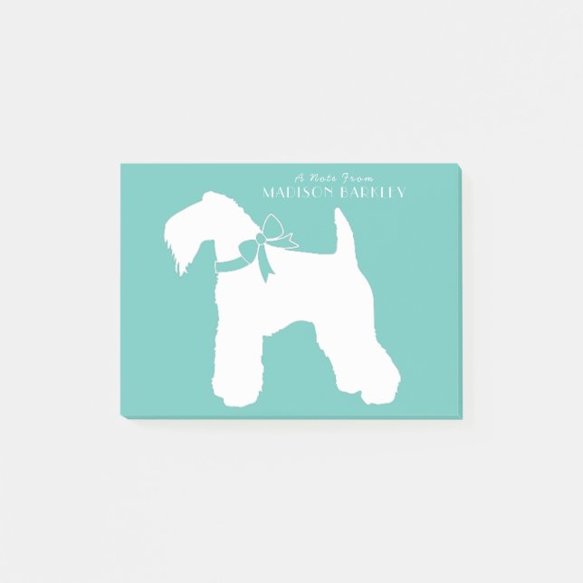 Kerry Blue Terrier Dog Puppy Post-it Notes (Front)