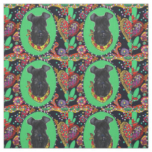 Kerry Blue Terrier Fabric