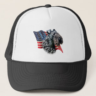 Kerry Blue Terrier Flag Trucker Hat