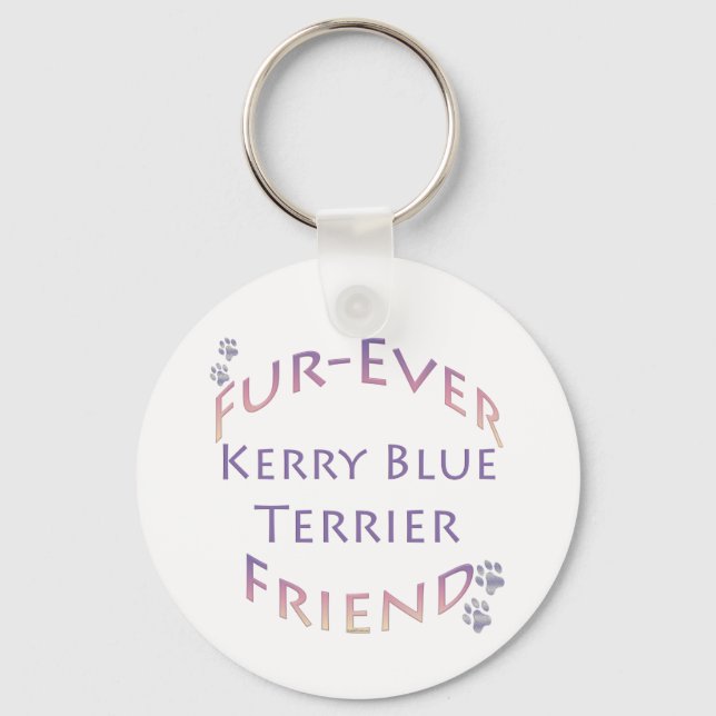 Kerry Blue Terrier Furever Keychain (Front)