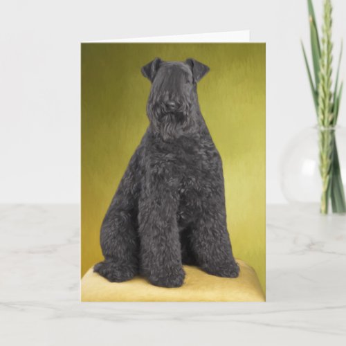 Kerry Blue Terrier Greeting Card