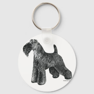 Kerry Blue Terrier Keychain