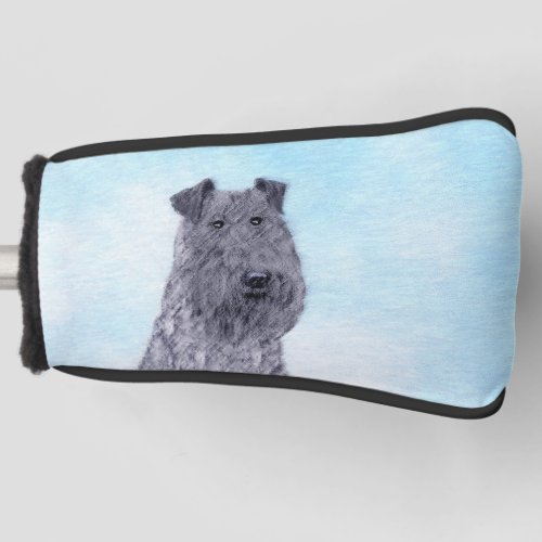 Kerry Blue Terrier Painting Cute Original Dog Art Golf Head Cover