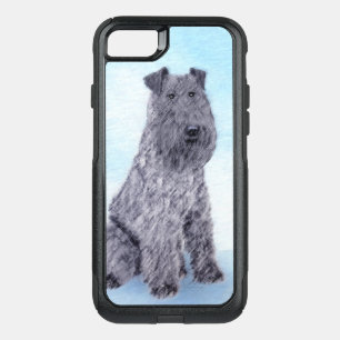Kerry Blue Terrier Painting Cute Original Dog Art OtterBox Commuter iPhone SE/8/7 Case