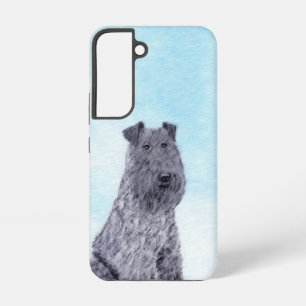 Kerry Blue Terrier Painting Cute Original Dog Art Samsung Galaxy S22 Case