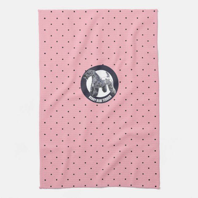 Kerry Blue Terrier Towel (Vertical)