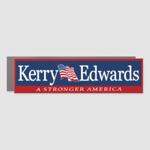 Kerry Edwards '04 John Kerry 2004 Bumper Car Magnet