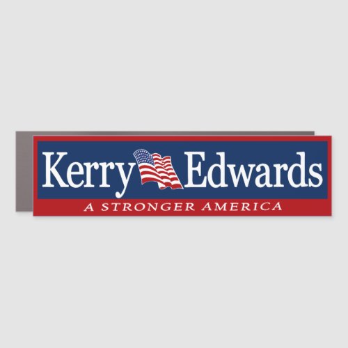 Kerry Edwards 04 John Kerry 2004 Bumper Car Magnet