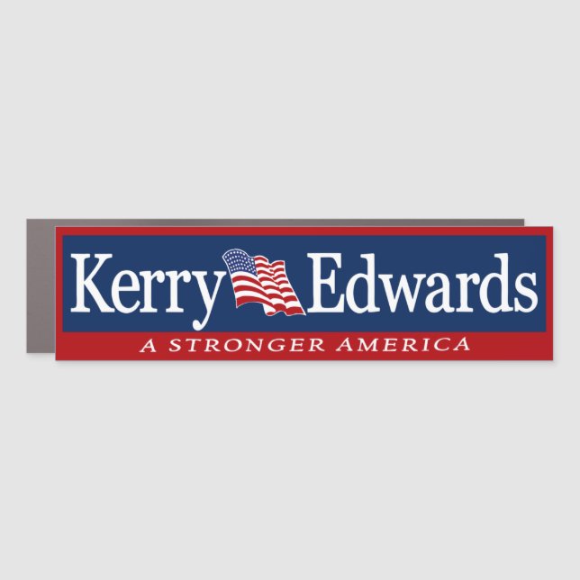 Kerry Edwards '04 John Kerry 2004 Bumper Car Magnet (Front)