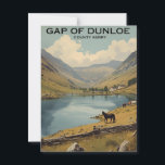 Kerry Gap of Dunloe Postcard<br><div class="desc">A postcard of the Gap of Dunloe in Killarney National Park,  Ireland,  showing a narrow mountain pass,  serene lakes,  and lush,  rugged landscapes home to beautiful horses.</div>