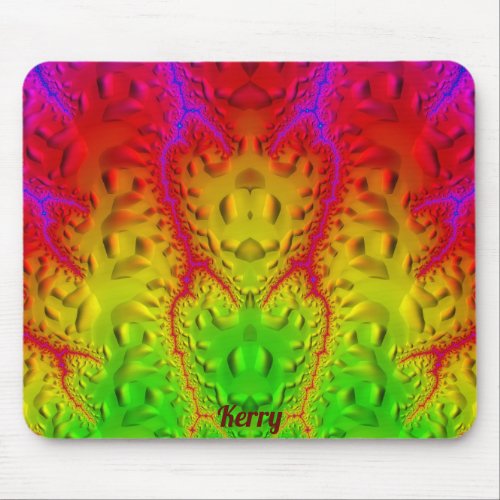 KERRY  Zany Shades Purple Green Red Yellow  Mouse Pad