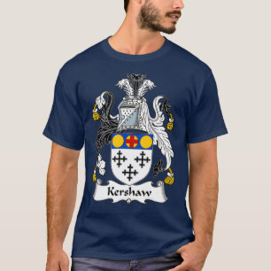 Kershaw Coat of Arms Family Crest  T-Shirt