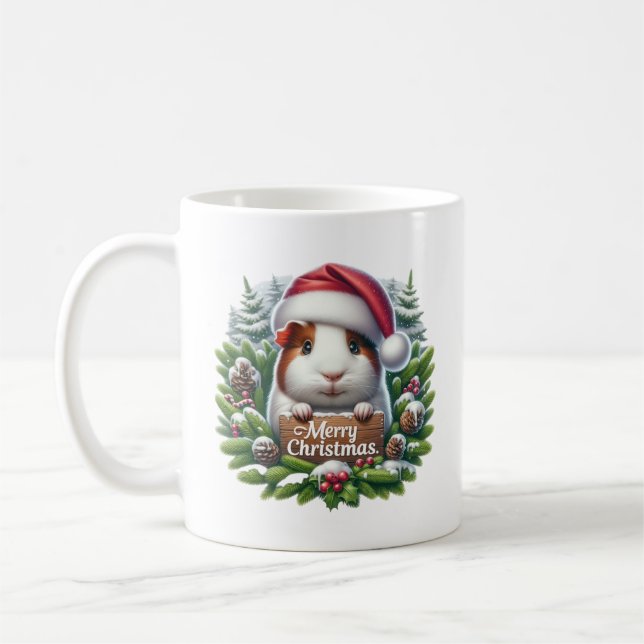 Kerst Cavia Coffee Mug (Left)