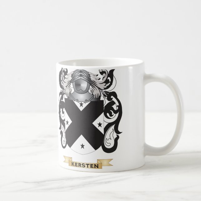 Kersten Coat of Arms (Family Crest) Coffee Mug (Right)