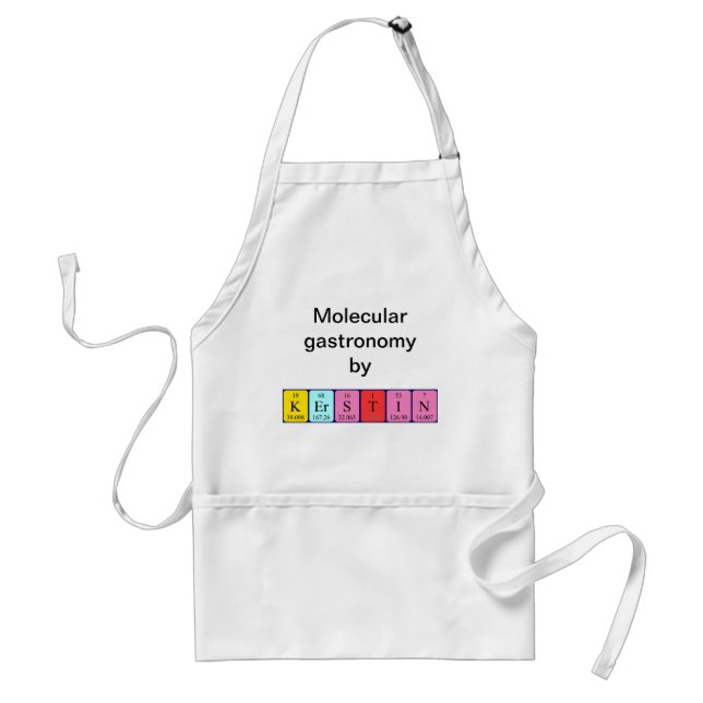 Kerstin periodic table name apron (Front)