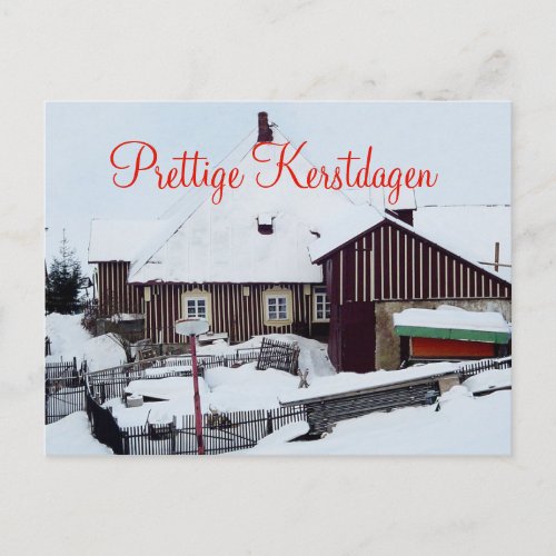 Kerstkaart Prettige Kerstdagen Postcard