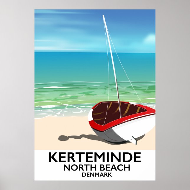 Kerteminde North Beach Denmark Travel poster (Front)