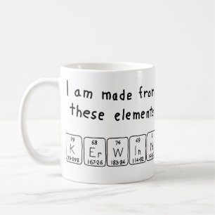 Kerwinn periodic table name mug