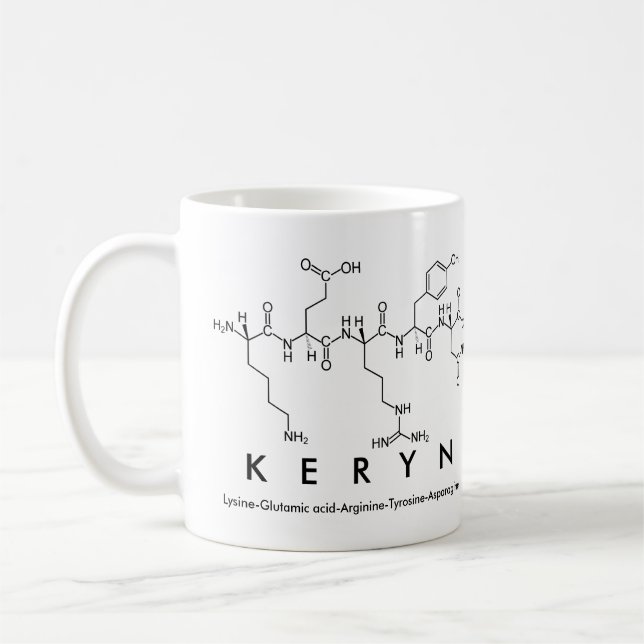 Keryn peptide name mug (Left)