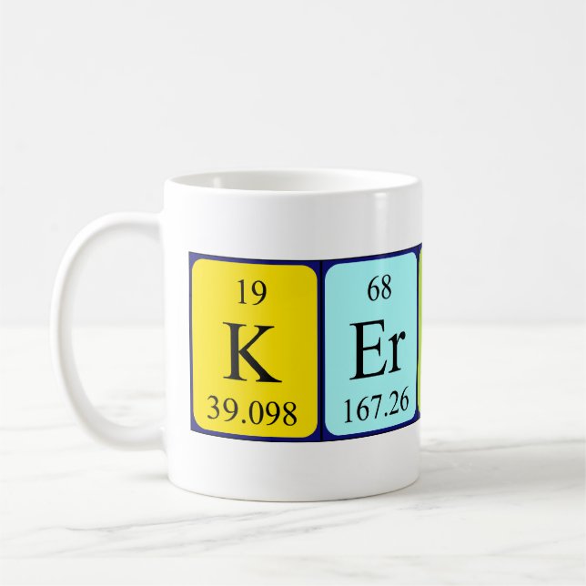 Kerynne periodic table name mug (Left)