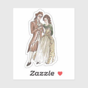 Kes and Violet Custom-Cut Vinyl Sticker