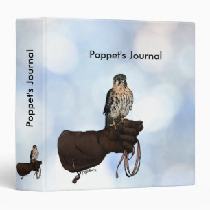Kestrel on Glove Illustration Binder
