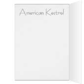 Kestrel Raptor Bird Card (Inside (Left))