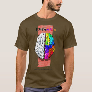 Ketamine Brain Funny Medical Cartoons T-Shirt