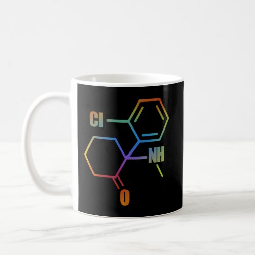 Ketamine Molecule Techno Edm Rave Psychedelic Trip Coffee Mug