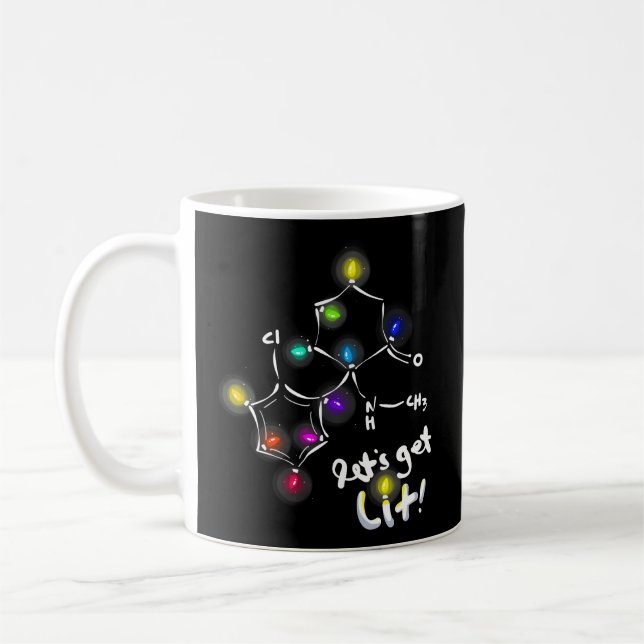Ketamine Molecules Coffee Mug (Left)