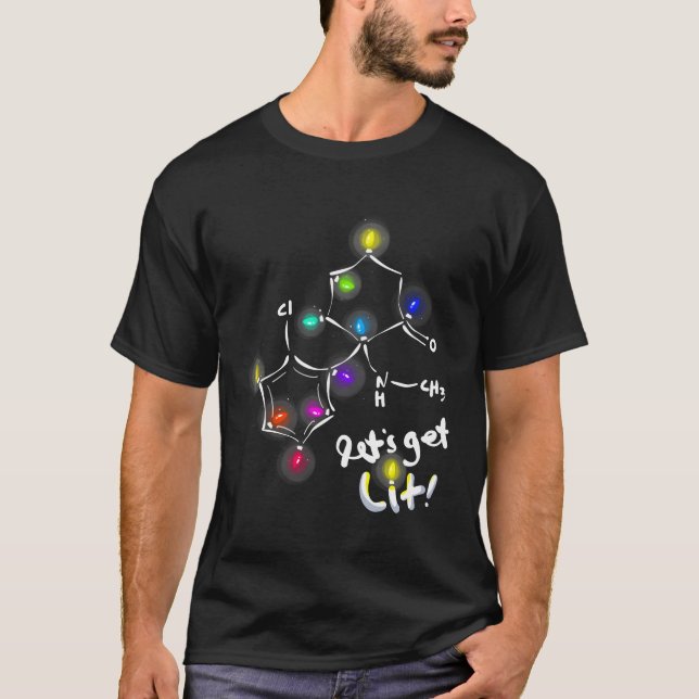 Ketamine Molecules T-Shirt (Front)