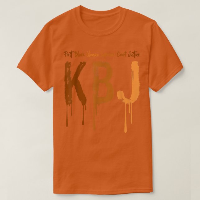 Ketanji Brown Jackson 1st Supreme Court Justice Bl T-Shirt (Design Front)