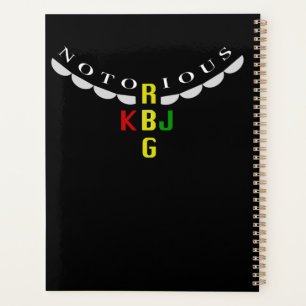 Planner | Weekly Planner | Custom Start Month | Custom Planner on sale | Faux Foil | RBG Planner | Ruth Bader Ginsburg | Women Belong in All Places