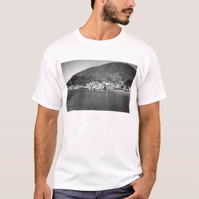 Ketchikan, Alaska from Arriving Ship Photograph T-Shirt (Front)