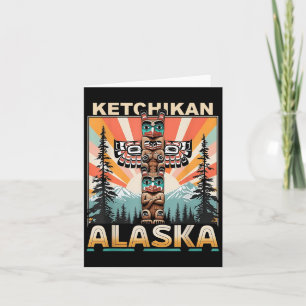 Ketchikan Alaska Native American Indian Totem Le Card