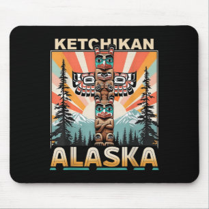 Ketchikan Alaska Native American Indian Totem Le Mouse Pad