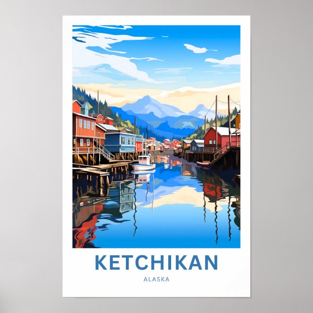 Ketchikan Alaska Travel Print (Front)