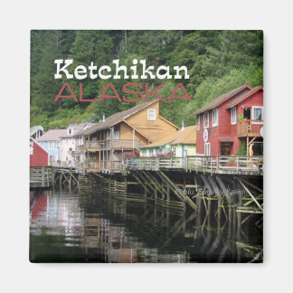 Ketchikan Alaska Travel Souvenir Fridge Magnets