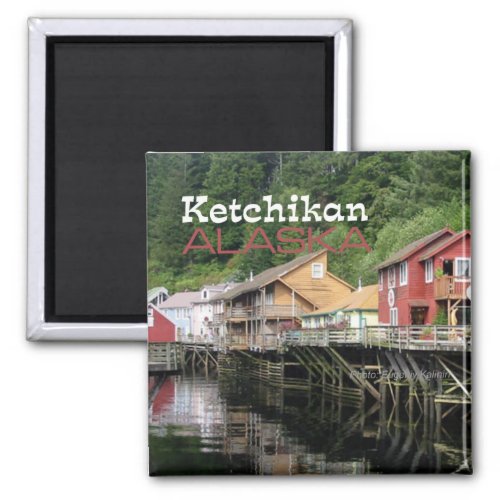 Ketchikan Alaska Travel Souvenir Fridge Magnets