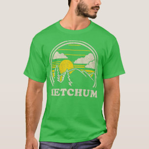 Ketchum Idaho ID Vintage Hiking Mountains T-Shirt