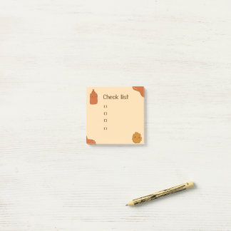 Ketchup and chicken nugget  post-it notes