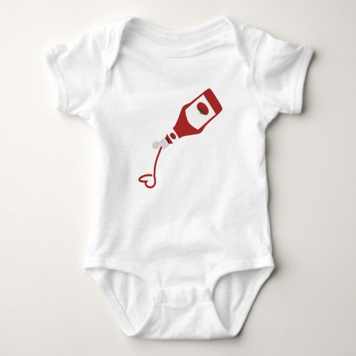 Ketchup Bottle Baby Bodysuit