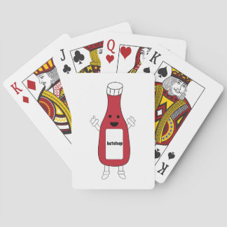 Ketchup Bottle Cute Personalize Poker Cards