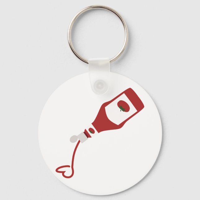 Ketchup Bottle Keychain (Front)