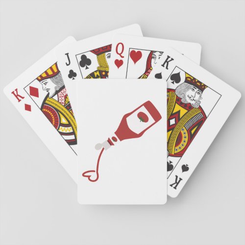 Ketchup Bottle Playing Cards